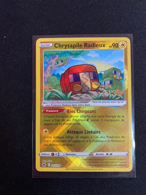 Chrysapile Radieux carte Pokemon Zénith Suprême EB12.5 .